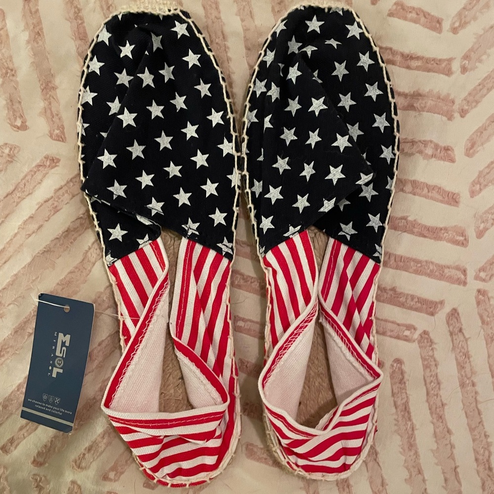 Patriotic American Flag Espadrilles